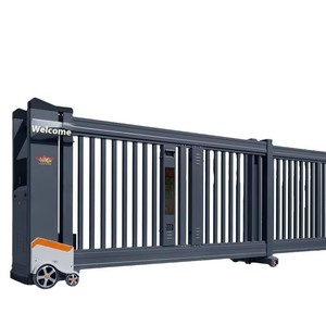 Portail Coulissant Linéaire Électrique Automatique Direct Usine en Alliage d'Aluminium pour Écoles - Modèle Sectionnel Robuste et Performant - Product Image 1