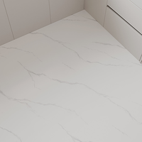 Carrelage mural en porcelaine imitation marbre blanc de Carrare 400x800mm, facile à nettoyer, imperméable, antidérapant, pour salle de bain, cuisine, salon, moderne