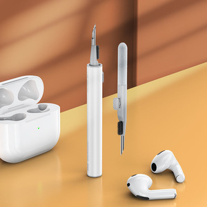 Kit de limpieza de auriculares multifunción 3 en 1, logotipo personalizado, para limpieza de airpod, bolígrafo de limpieza de PE - Product Image 1