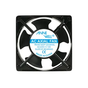 Motor de cobre universal 120 v, motor axial de cobre de 220mm ventiladores ac 120x120x38 12038, manga rolamento controle do armário, ventilador resfriador de escapamento axial