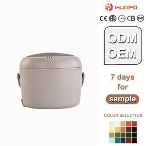 Lonchera Eléctrica Portátil Redonda de 1.2L, Calentador de Alimentos de Acero Inoxidable para Encimera, para Fiestas y Uso Doméstico - Product Image 1