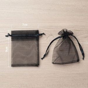ODM Service Custom Logo Organza Bags Bulk <b>Drawstring</b> Mesh Jewelry <b>Pouches</b> Sheer Gift Bags Wedding Party Branding Factory Price - Product Image 3