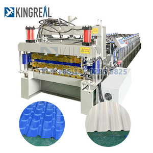 Machine de formage de rouleaux de tôles en acier ondulé galvanisé Machine de fabrication de tôle trapézoïdale pour toiture en métal et fer - Product Image 5