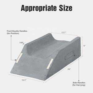 Función de cuña almohada posicionador venta directa al por mayor ortopédico memoria espuma soporte pierna rodilla alivio del dolor sueño comodidad - Product Image 2