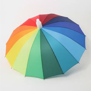 Opportunity Factory's Rainbow 16 años Cap Paraguas Typhoon-Resistant Rainbow Umbrella - Product Image 1