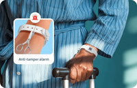 Bracelet médical programmable avec suivi en temps réel, classé IP67, RFID, NFC, BLE 5.0, bracelet portable