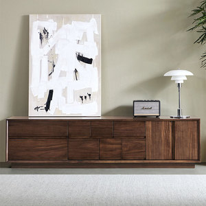 Nordic-style Solid Wood Multifunctional <b>Tv</b> <b>Stand</b> Floor-standing Living Room Furniture for Small Spaces Minimalist Modern Design - Product Image 5