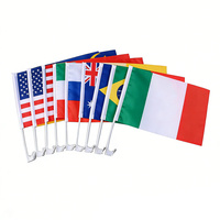 Drapeau publicitaire pour fenêtre de voiture en polyester 30x45cm avec impression numérique de logo personnalisé