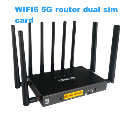 Z8105AX-M2-T 4G 5G WiFi6 Mesh Router with Qualcomm IPQ6000 VPN 5G Router with SIM Card Slot Support