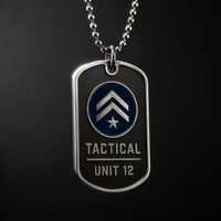 Pendentif Dog Tag en Acier Inoxydable Léger et Résistant, Porte-clés en Métal Imprimé UV, Idéal Cadeau