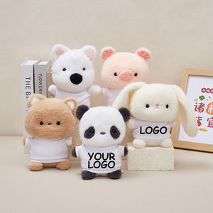 ตุ๊กตาของเล่นยัดไส้กระต่ายสุนัขน่ารักโลโก้ตามสั่งทำจากผ้าฝ้าย PP สำหรับเป็นของขวัญวันเกิดของเด็กๆ - Product Image 3