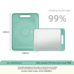 Tagliere e tagliere per uso domestico antibatterico personalizzato in acciaio inossidabile - Product Image 6