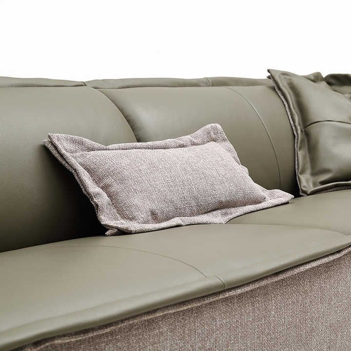 Luxury Modern Living Furniture Italian Style Leather Sofa Set Living