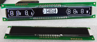 Module d'affichage LCD à segments VA, rétroéclairage blanc négatif, série 3 fils, large plage de température pour pack de batteries SMS12126