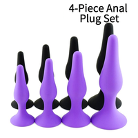 Plug anal en silicone souple, étanche et écologique, design bourgeon fleuri, jouet de plaisir pour massage de la prostate, pour hommes et femmes