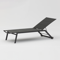 Chaise longue de jardin en métal pour l'extérieur Chaise longue en aluminium pour piscine Chaises longues de plage extensibles pour l'extérieur