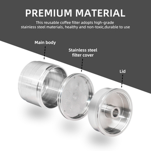 1 ensemble de dosettes de café capsules réutilisables en acier inoxydable compatibles avec les machines Ily X1 X7 X7.1 X9 Y1.1 Y3 Y3.2 Y5 Y9 - Product Image 6