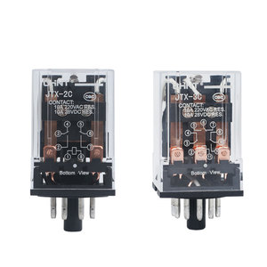 Relé Miniatura Chint JTX-3C 2C 8 de 11 Pines, 10A, Electromagnético, AC220V, DC24V, 12V, Sellado y Protector, con Esquinas Redondeadas - Product Image 1