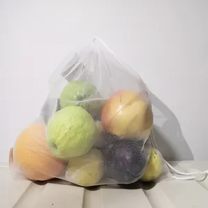 Hoge Kwaliteit Custom Size Trekkoord Fruit Groente Voedsel Supermarkt Shpopping Rpet Trekkoord Netje