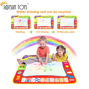 子供用落書きマット、4色カラフルな水描画おもちゃ絵画プレイマット落書きマット80cmx 60cm1マジックペン - Product Image 2