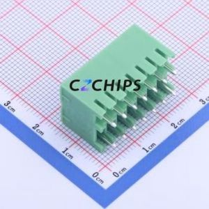 KF2EDGKVH-3.5-2*7P Plug-in Terminal Block Through hole,P=3.5mm Connector Board-to-Board / Socket - Closed 2x7P 3.5mm Green - Product Image 2