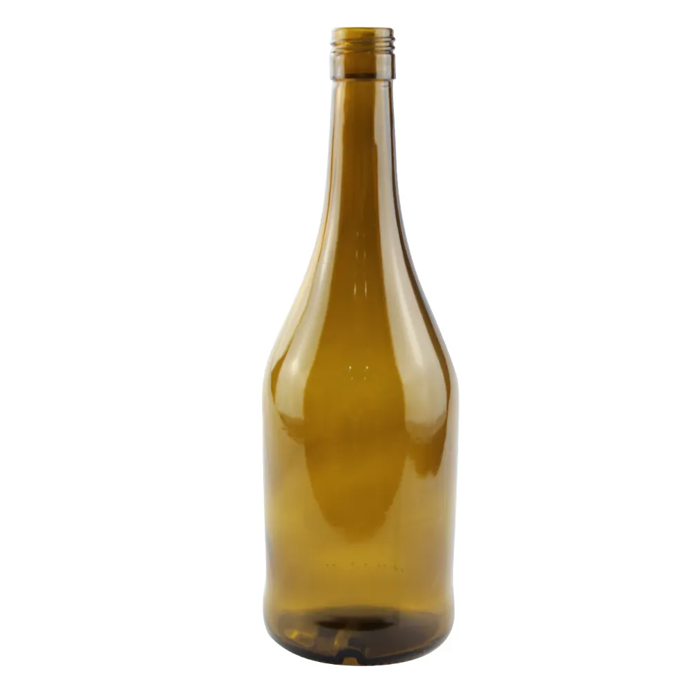 Botol anggur & sampanye botol kaca buah bening buram 375ml 500ml 750ml botol jus botol kaca untuk air Mineral minuman gabus