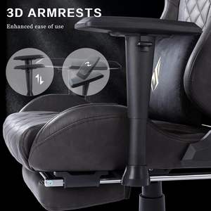 Muestra Gratis <span class=keywords><strong>Precio</strong></span> al por mayor <span class=keywords><strong>Profesional</strong></span> <span class=keywords><strong>Gamer</strong></span> Ergonómico Cuero Girar <span class=keywords><strong>Pc</strong></span> Ajustable Gaming Computer Sillas con reposapiés - Product Image 3