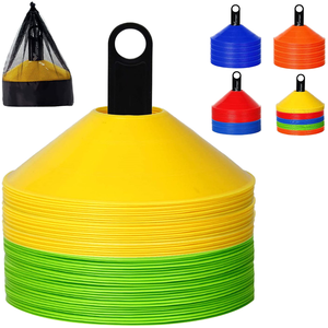 Conos de Discos al por Mayor (Juego de 50) para Entrenamiento de Agilidad en Fútbol, con Bolsa de Transporte, Marcadores de Campo de Fútbol, Material PE Ecológico - Product Image 1