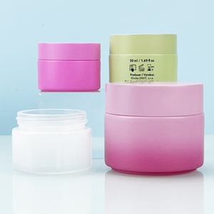 High End Skin Care Body Scrub Jar Custom Color pink Silk Screen logo 5g 10g 15g 20g 30g 50g 100g Empty Eye Cream Cosmetic Jar - Product Image 1