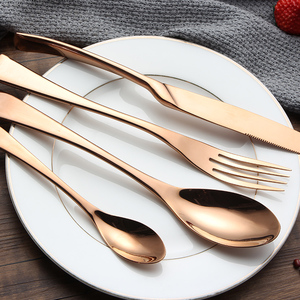 ชุดช้อนส้อมสแตนเลสสตีลสีทองคุณภาพสูงสำหรับร้านอาหาร <span class=keywords><strong>KAYA</strong></span> สำหรับเปิดเทอม - Product Image 5