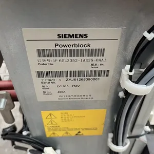 Blocco di potenza di riserva Siemens SINAMICS 6SL3352-1AE35-0AA1 per 510-750V DC, modulo motore 490A 3 fasi 100% nuovo di zecca e origine