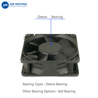 Ventilateur sans balais 12V CC AM12038H12S, 120x120x38mm, roulement à manchon, pales en plastique, haut débit d'air, silencieux, OEM/ODM, électrique, fourni par l'usine