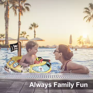 Bateau pirate gonflable pour piscine, jouet d'aventure aquatique pour enfants, pistolet à eau en PVC pour tout-petits, jouet gonflable pour enfants - Product Image 3
