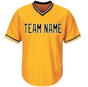 Maillot de baseball à col en V à sublimation personnalisée 100% maillot de softball à séchage rapide en polyester - Product Image 1