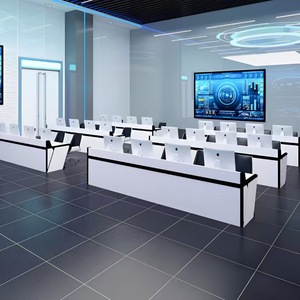 Moderna Console di spedizione in legno <span class=keywords><strong>per</strong></span> il monitoraggio della sala comando centro operazioni di sicurezza multimediale-mobili da ufficio durevoli - Product Image 2