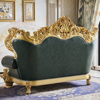 Ensemble de canapés en cuir Chesterfield de luxe, design sculpté à la main de haute qualité pour salon, appartement et hôtel, rembourrage en éponge
