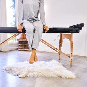 Beauty Spa Ranjang pijat meja lipat, tempat tidur bulu mata portabel bahan kayu 2 bagian untuk bulu mata - Product Image 2