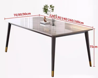 Ensemble table et chaises de salle à manger 2 places MYUZLight 2025, style italien de luxe, en bois massif, finition mate, rectangulaire, sans assemblage