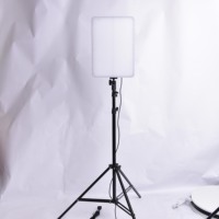 Kit d'éclairage de Studio vidéo LED, bi-couleur, 2 pièces, avec trépied de 2.2m et Batteries, lumière photographique