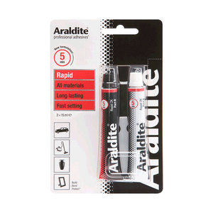 Adhésif industriel rapide Araldite 24ml, séchage rapide, tous matériaux - Product Image 4