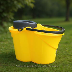 Cubo 15 L Giallo Ovale con Scolapiatti - Product Image 3