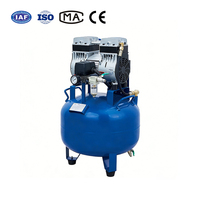 Compresseur d'air vertical silencieux sans huile professionnel 2EW-35L pour usage dentaire 35L