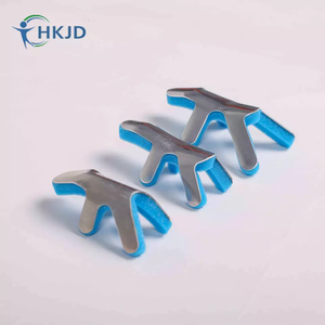 Hkjd Groothandel Schuim Medisch Aluminium Opgevulde Kikker Vingerspalk Voor Gebroken Wijsvinger Ondersteuning Blauw & Zilver S/M/L Maten - Product Image 3