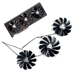 Nuevo ventilador de refrigeración 95MM 85MM CF1010U12S CF9015H12S ventilador de tarjeta de vídeo para XFX Radeon RX 5700XT 5600XT Thicc III ventilador enfriador de tarjeta gráfica - Product Image 1