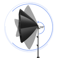 Studio photo, boîte à lumière octogonale de 70 cm avec support d'éclairage, kit d'éclairage flash