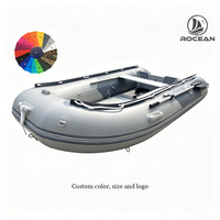 Petit bateau pneumatique gonflable ultra léger de 2,9 m avec plancher pneumatique pour le plaisir en famille