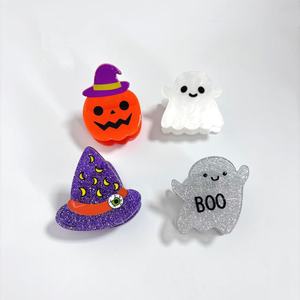 Halloween fantasma <span class=keywords><strong>calabaza</strong></span> sombrero mágico acrílico pinzas para el <span class=keywords><strong>cabello</strong></span> para mujeres ODM/OEM conjunto al por mayor para el <span class=keywords><strong>cabello</strong></span> - Product Image 3