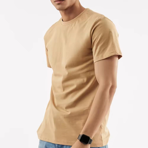 เสื้อยืดผู้ชายแขนสั้นทรงหลวม ผ้าฝ้าย 100% คุณภาพสูง สำหรับใส่ในชีวิตประจำวันช่วงฤดูร้อน ดีไซน์ใหม่ เสื้อยืดลำลองสำหรับผู้ชาย มีจำหน่ายแล้ว - Product Image 2