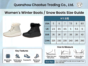 Chaussures d'extérieur en coton à tige haute, <span class=keywords><strong>bottes</strong></span> d'<span class=keywords><strong>hiver</strong></span> confortables, <span class=keywords><strong>bottes</strong></span> de chasse au canard en fourrure, design à semelle épaisse. - Product Image 6