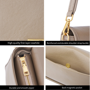 Borsa a tracolla in pelle di nuovo Design da donna in vera pelle, borsa a tracolla estiva di lusso per uso quotidiano da donna - Product Image 6
